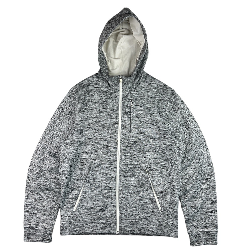 Lululemon City Sweat Full Zip Hoodie Men's Medium Heather Grey Jacket Athleisure